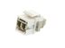 Picture of Fiber Optic Keystone Coupler - LC to LC Multimode Duplex - White - 0 of 8