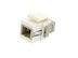 Picture of Fiber Optic Keystone Coupler - SC to SC Multimode Simplex - White - 0 of 8