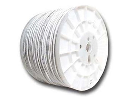 Cat 6 600 Mhz Network Cable - Stranded - White PVC - 1000 FT