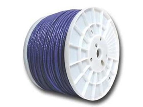 Cat 6 600 Mhz Network Cable - Stranded - Purple PVC - 1000 FT