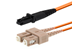 Picture of 5m Multimode Duplex Fiber Optic Patch Cable (62.5/125) - MTRJ to SC - 0 of 4