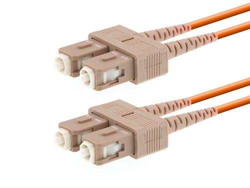 4m Multimode Duplex Fiber Optic Patch Cable (50/125) - SC to SC