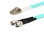 15m multimode duplex fiber optic patch cable LC to ST