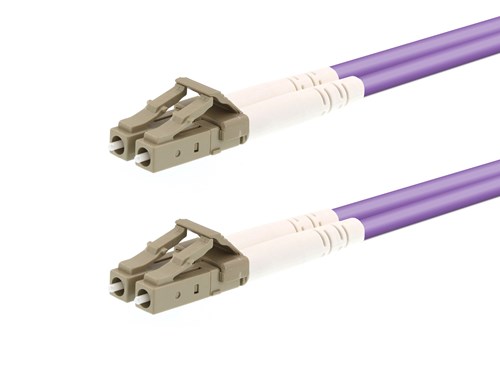 20m Multimode Duplex OM4 Fiber Optic Patch Cable (50/125) - LC to LC