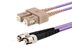Picture of 5m Multimode Duplex OM4 Fiber Optic Patch Cable (50/125) - SC to ST - 0 of 4