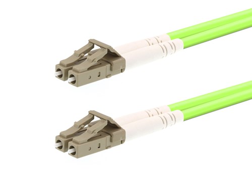 15m OM5 Wideband Multimode Duplex Fiber Optic Patch Cable (50/125) - LC to LC
