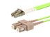 1 meter OM5 wideband multimode duplex fiber optic patch cable with LC to SC connectors - 0 of 1