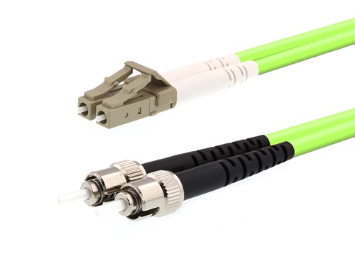 2m OM5 Wideband Multimode Duplex Fiber Optic Patch Cable (50/125) - LC to ST