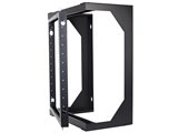 15U open frame swing out wall mount rack, 12 inch depth