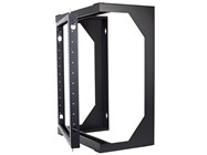 15U open frame swing out wall mount rack, 12 inch depth
