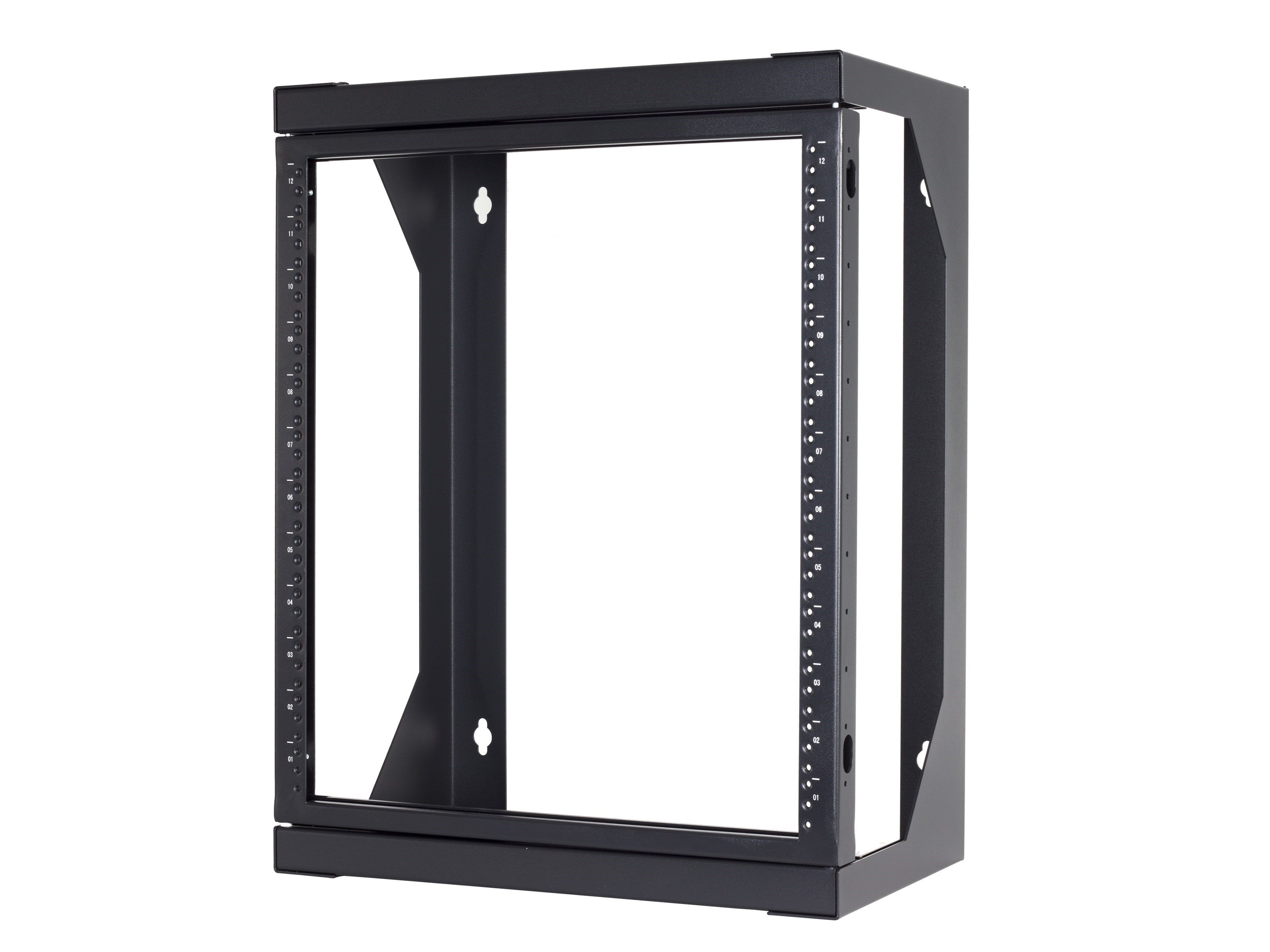 18U Open Frame Swing Out Wall Mount Rack - 201 Series, 12 Inches Deep