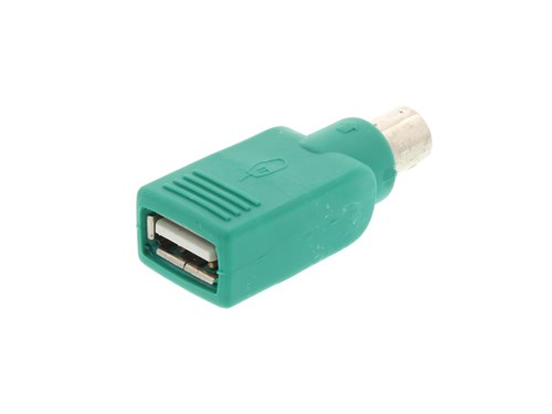 USB 2.0 Adapter - USB A Female to PS/2 Male - 5 Pack