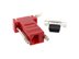 Picture of Modular Adapter Kit - DB9 Female to RJ45 - Red - 4 of 8