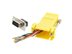 Picture of Modular Adapter Kit - DB9 Female to RJ45 - Yellow - 1 of 8