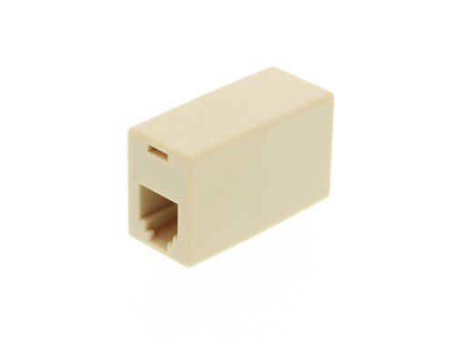 RJ11 Modular Coupler - Straight Through - 4 Conductor