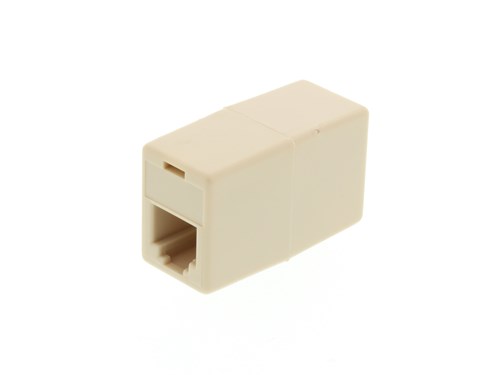 RJ12 Modular Coupler - Straight Through - 6 Conductor