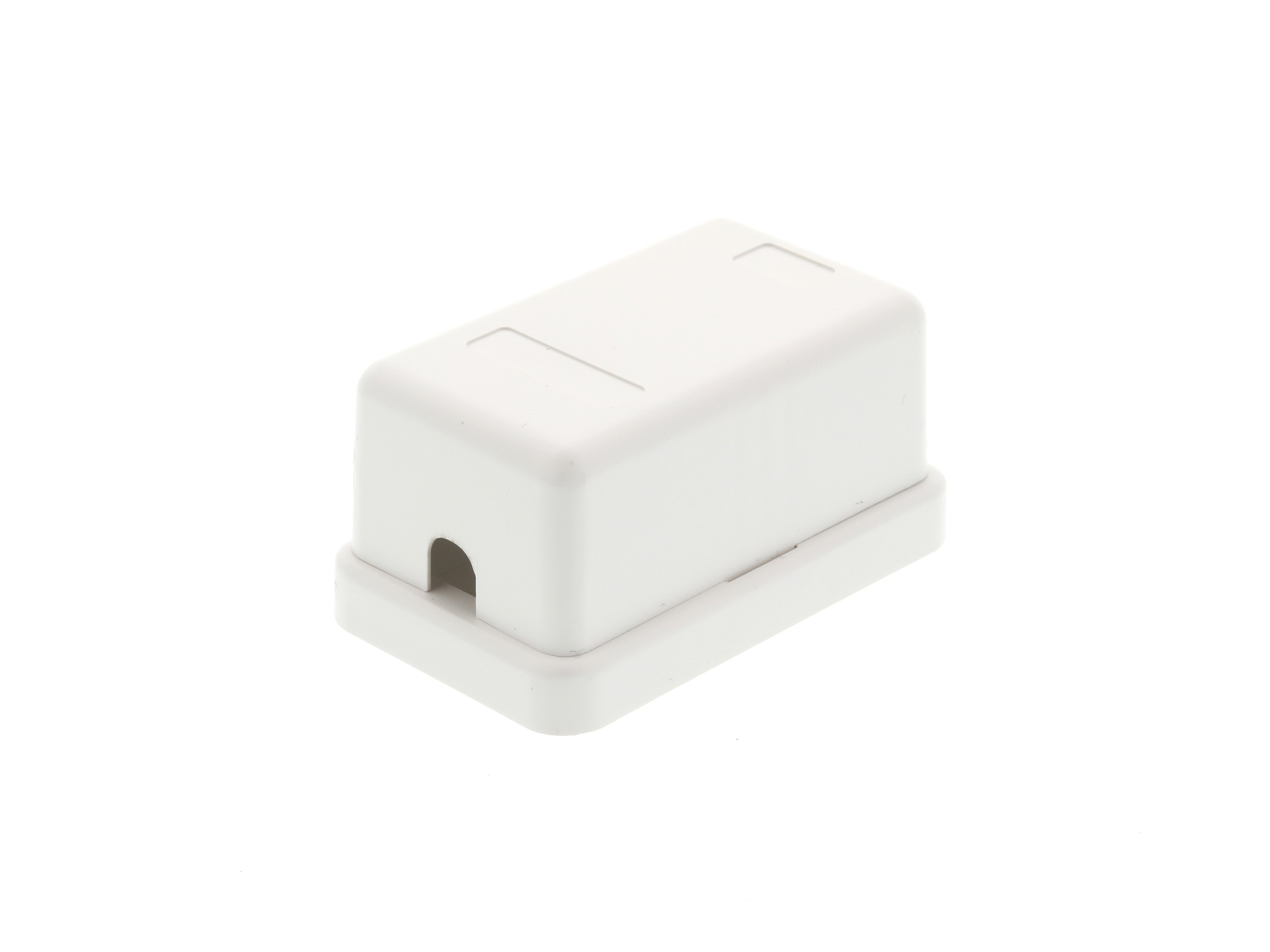 Meet ホワイト ホワイト2 1 Port Surface Mount Box - White