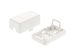 1 port white surface mount box partially assembled view - 6 of 8