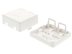 2 port surface mount box base and cover separated - 6 of 8