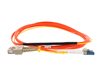 1 meter mode conditioning duplex fiber optic patch cable with LC to SC connectors