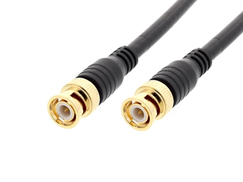3G-SDI 3GHz BNC RG6 Coaxial Cable - Gold Plated Connectors, 50 FT