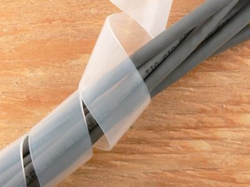 Clear 3/4 Inch Polyethylene Spiral Wrap - 50 Feet