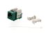 Picture of CAT5e Keystone Jack 90 Degree 110 UTP - Green - 8 of 9