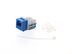 Picture of Cat 6 Keystone Jack 90 Degree 110 UTP - Blue - 8 of 9