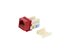 Picture of Cat 6 SpeedTerm Keystone Jack 90 Degree 110 UTP - Red - 11 of 12
