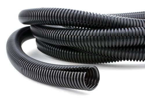 3/4 Inch Black Flexible Split Loom - 50 Foot