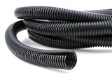 Flexible corrugated cable management tubing for wire protection