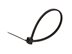 Picture of 4 Inch Black Miniature Thin Cable Tie - 100 Pack - 0 of 3