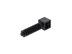 Picture of UV Black Wall Mount Plug with 9mm Mounting Hole - 100 Pack - 0 of 12