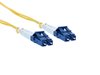 1 meter singlemode duplex fiber optic patch cable with LC to LC connectors