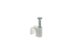 Picture of 6mm White Round Nail Cable Clip - 100 Pack - 2 of 9
