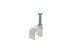 Picture of 7mm White Round Nail Cable Clip - 100 Pack - 0 of 9