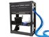 15U open frame swing out wall mount rack with installed equipment and cable routing - 4 of 5