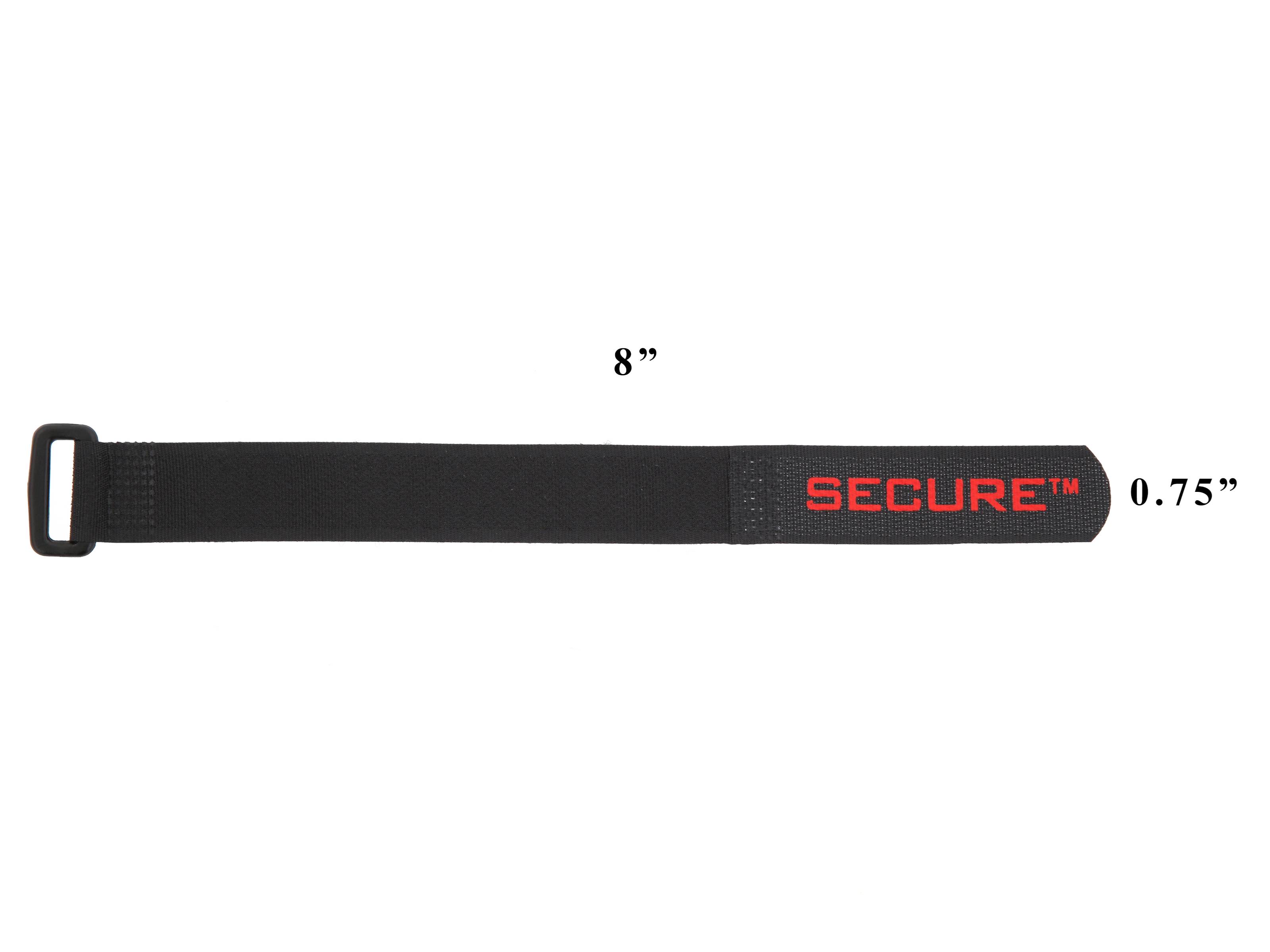 8 Inch Secure Cinch Strap - 5 Pack | Computer Cable Store