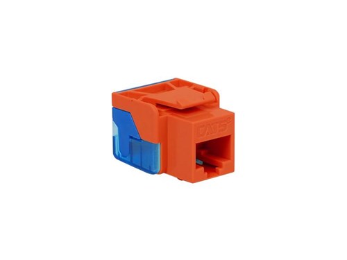 Cat5e Modular Keystone Jack - RJ45 (8P8C) Ez - Orange