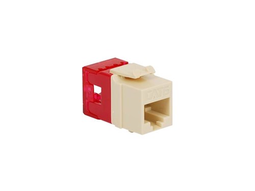 Cat 6 Modular Keystone Jack - RJ45 (8P8C) Hd - Almond