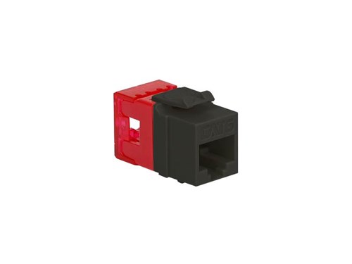 Cat 6 Modular Keystone Jack - RJ45 (8P8C) Hd - Black