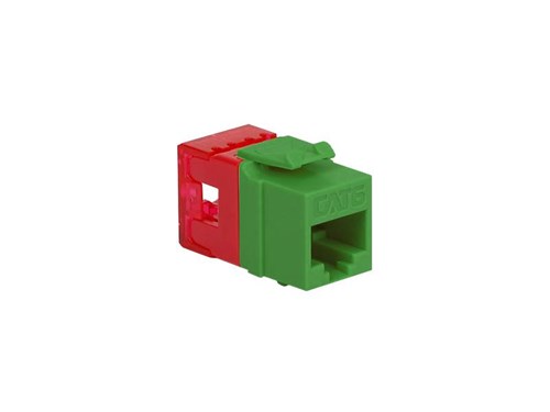 Cat 6 Modular Keystone Jack - RJ45 (8P8C) Hd - Green