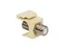 Picture of Coaxial Keystone Jack - F-type Nickel Plated - Almond - 0 of 1
