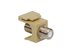 Picture of Coaxial Keystone Jack - F-type Nickel Plated - Ivory - 0 of 1
