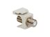 Picture of Coaxial Keystone Jack - F-type Nickel Plated - White - 0 of 1