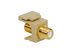 Picture of Coaxial Keystone Jack - F-type Gold Plated - Ivory - 0 of 1