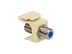 Picture of Coaxial Keystone Jack - F-type Nickel Plated - 3 Ghz - Almond - 0 of 1