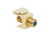Picture of Coaxial Keystone Jack - F-type Gold Plated - 3 Ghz - Almond - 0 of 1