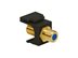 Picture of Coaxial Keystone Jack - F-type Gold Plated - 3 Ghz - Black - 0 of 1