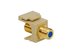 Picture of Coaxial Keystone Jack - F-type Gold Plated - 3 Ghz - Ivory - 0 of 1
